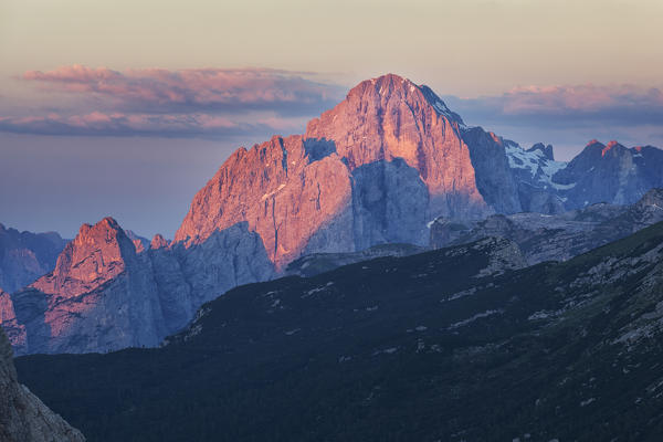 Agner Mount from Col Reàn, Civetta group, Dolomites, Veneto, Belluno, Italy.