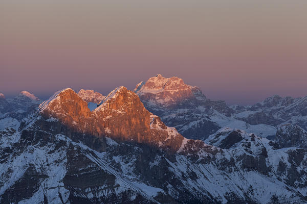 Auta Peaks and Sorapis, Dolomites, Belluno.