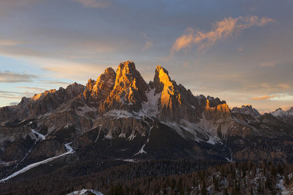 Cristallo Group, Ampezzo Dolomites, Cortina d'Ampezzo, Belluno, Veneto, Italy.