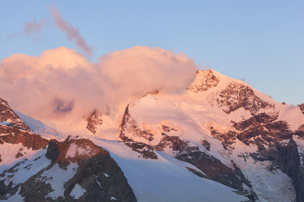 Bernina group, Rhaetian Alps, Switzerland.