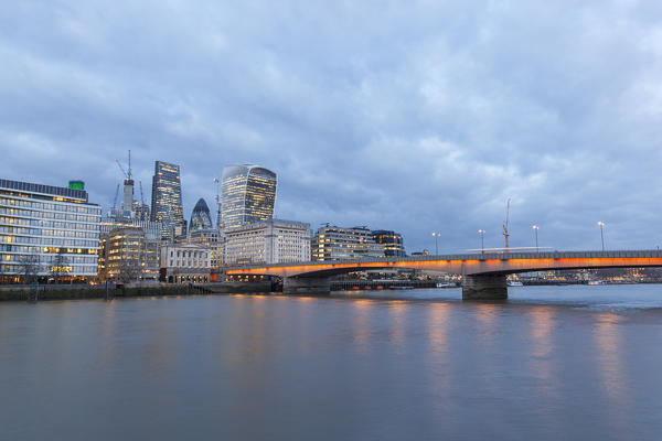 City of London with London Bridge, London, Great Britain, UK