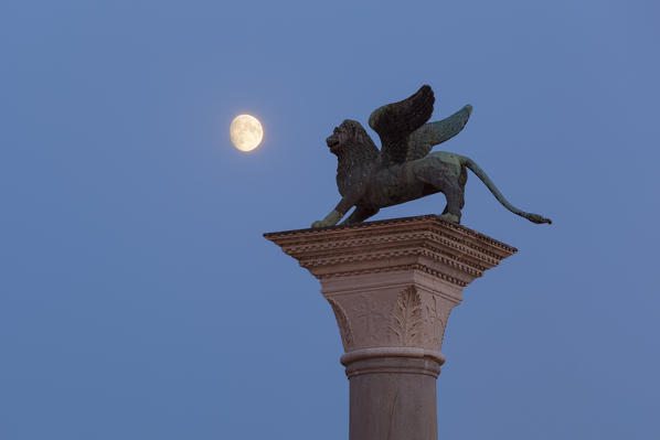 The St. Mark's Column, Venice, Veneto, Italy