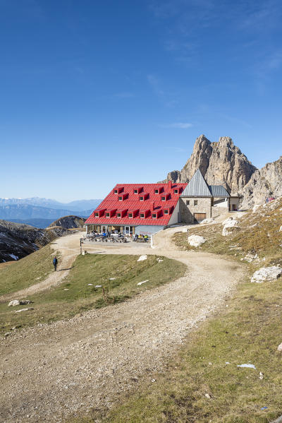 Tires Hut, Sciliar-Catinaccio Natural Park, Dolomites, Trentino Alto Adige, Italy 