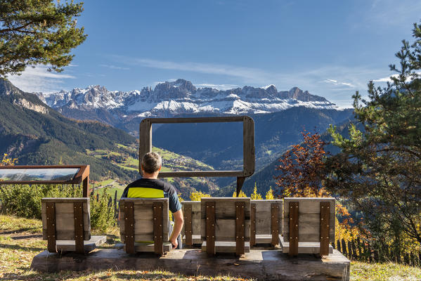 Steinegg / Collepietra, Karneid / Cornedo, province of Bolzano, South Tyrol. Italy. The Mountain Cinema 