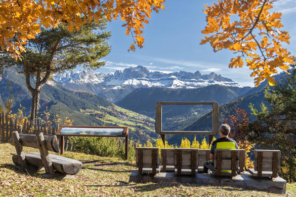 Steinegg / Collepietra, Karneid / Cornedo, province of Bolzano, South Tyrol. Italy. The Mountain Cinema 