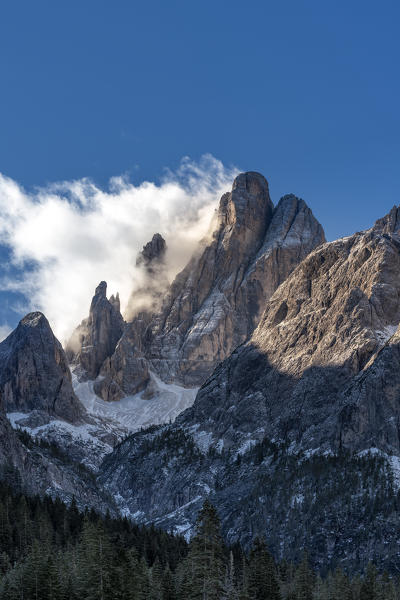 Sesto / Sexten, province of Bolzano, South Tyrol, Italy. The mount Croda de Toni