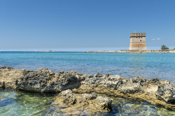 Torre Lapillo, Porto Cesareo, province of Lecce, Salento, Apulia, Italy. The Torre Chianca