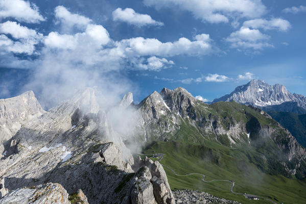 Nuvolau, Dolomites, Veneto, Italy. The Dolomites after the storm.