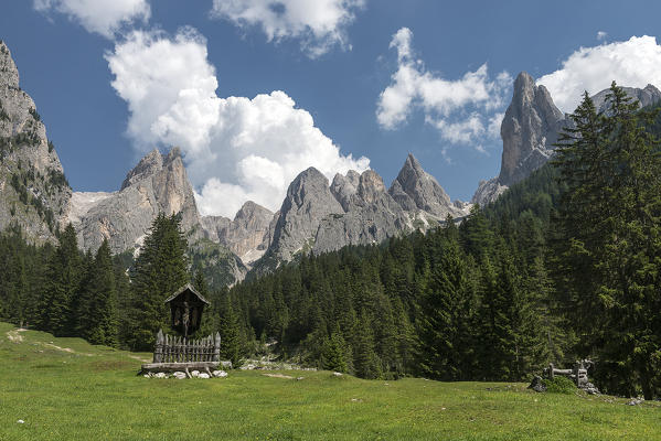 Tires/Tiers, Dolomites, South Tyrol, Italy. In the Ciamin Valley