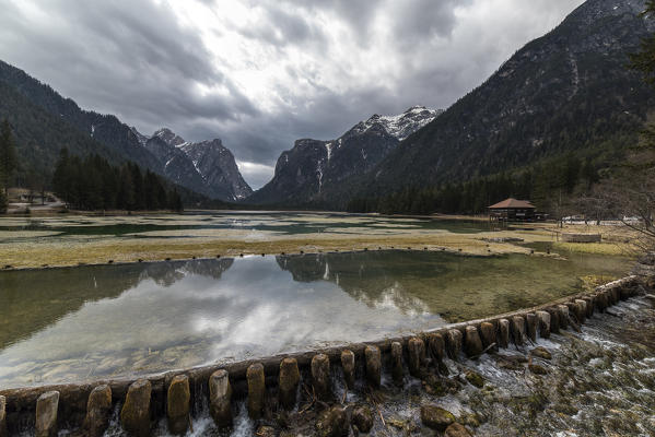 Dobbiaco/Toblach, South Tyrol, Italy. Dobbiaco Lake