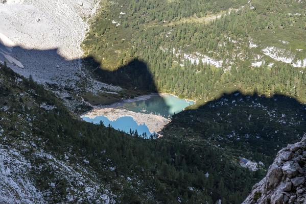 Sorapiss, Dolomites, Veneto, Italy. The Sorapiss Lake