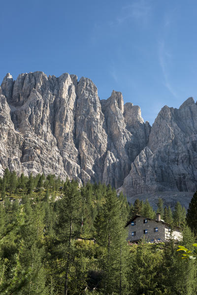 Sorapiss, Dolomites, Veneto, Italy. The refuges Vandelli
