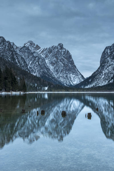 Dobbiaco/Toblach, South Tyrol, Italy. Dobbiaco Lake