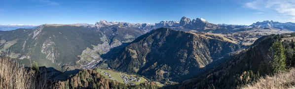 Alpe di Siusi/Seiser Alm, Dolomites, South Tyrol, Italy.The Gardena Valley