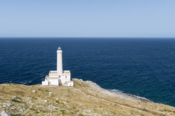 Otranto, province of Lecce, Salento, Apulia, Italy. The lighthouse Faro della Palascìa marks the most easterly point of the Italian mainland.