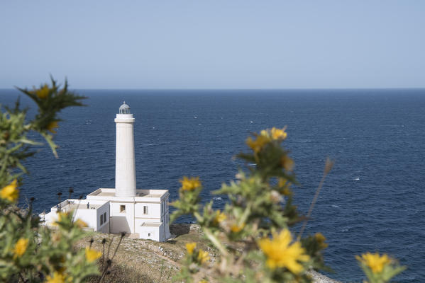 Otranto, province of Lecce, Salento, Apulia, Italy. The lighthouse Faro della Palascìa marks the most easterly point of the Italian mainland.