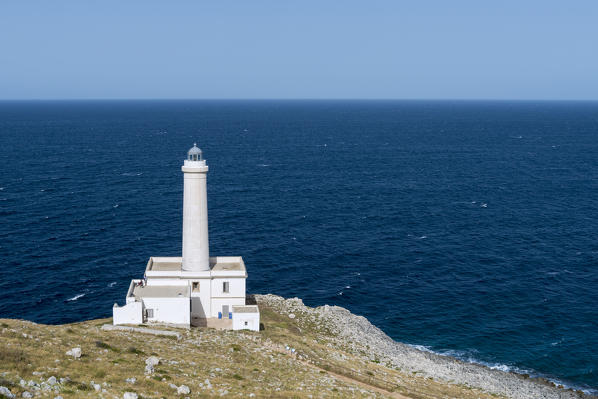 Otranto, province of Lecce, Salento, Apulia, Italy. The lighthouse Faro della Palascìa marks the most easterly point of the Italian mainland.