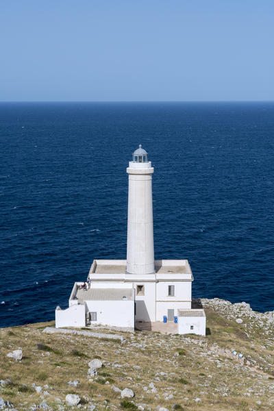 Otranto, province of Lecce, Salento, Apulia, Italy. The lighthouse Faro della Palascìa marks the most easterly point of the Italian mainland.