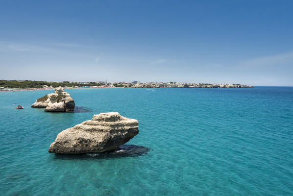 Melendugno, province of Lecce, Salento, Apulia, Italy. The Two Sisters