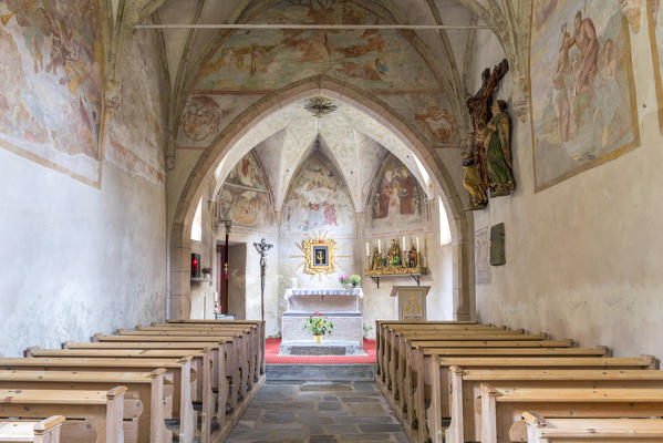 Predoi/Prettau, Aurina Valley, South Tyrol, Italy. The chapel of the Holy Spirit