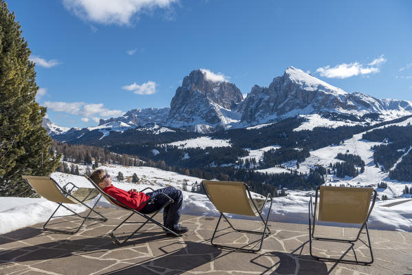 Alpe di Siusi/Seiser Alm, Dolomites, South Tyrol, Italy. 