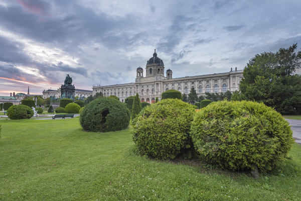 Vienna, Austria, Europe. The Maria Theresa square with the Art History Museum