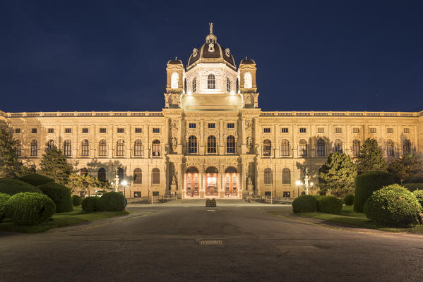 Vienna, Austria, Europe.The Maria Theresa square with the Art History Museum on the Maria Theresa square