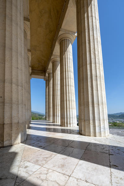 Possagno, Treviso province, Veneto, Italy, Europe. The Canova Temple. The sculptor Antonio Canova was born in Possagno and built his temple here
