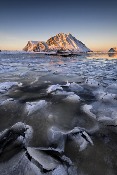 Gymsøya mountain - Lofoten islands, Norway