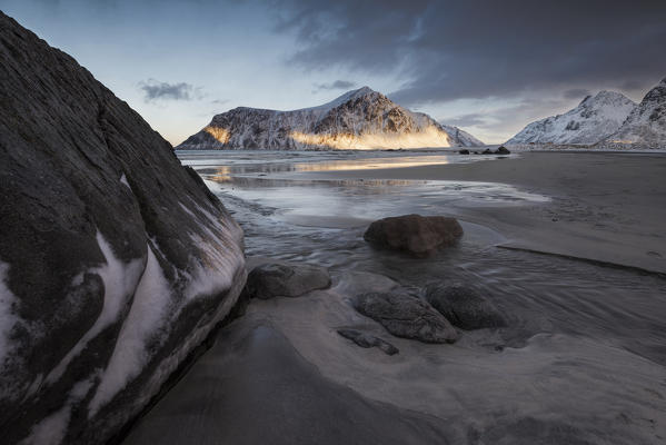 Skagsanden beach,Flakstad - Lofoten Islands,Norway