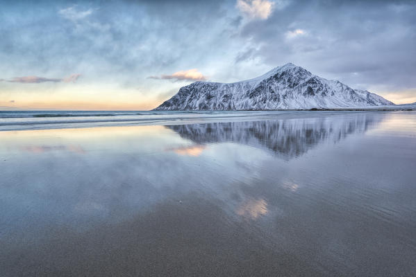 Skagsanden beach,Flakstad - Lofoten Islands,Norway