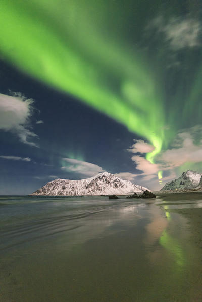 Skagsanden beach,Flakstad - Lofoten Islands,Norway