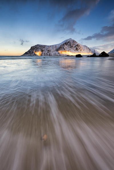 Skagsanden beach,Flakstad - Lofoten Islands,Norway