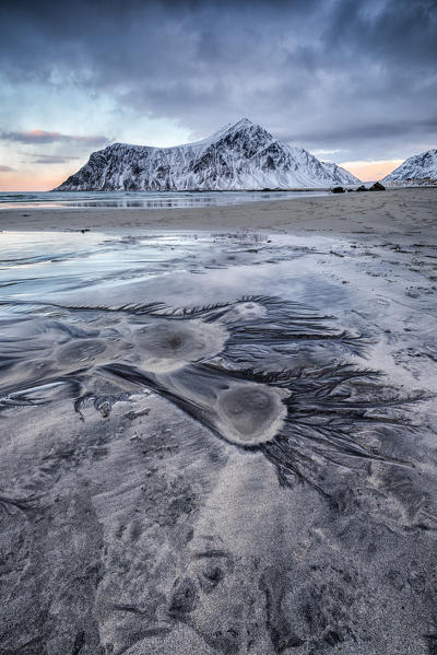 Skagsanden beach,Flakstad - Lofoten islands,Norway