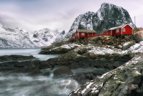 Hamnoy-Lofoten islands,Norway

Coastal rocks and mountains. 