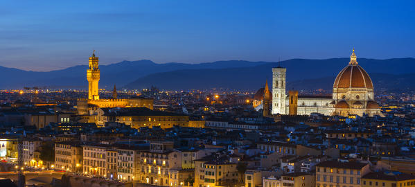 Florence, view from Piazzale Michelangelo, Firenze province, Tuscany district, Italy