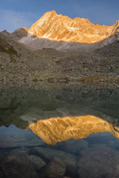 Europe,Italy, Sunset in Adamello park in province of Brescia.