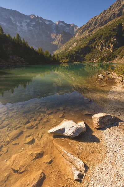 Aviolo lake, Adamello Park, Brescia Province, Italy, Europe.