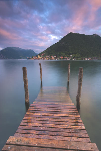 Iseo lake, Brescia province, Lombardy district, Italy, Europe.