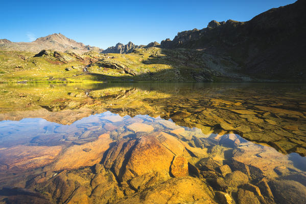 Ercavallo lake in Stelvio national park, Lombardy district, Italy, Brescia province, Europe.