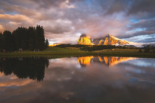 Alpe di Siusi/Seiser Alm, Dolomites, Kastelruth, South Tyrol, Italy.