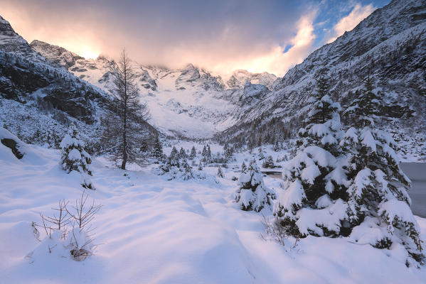 Aviolo lake, Vezza d'Oglio, Brescia province, Lombardy, Italy