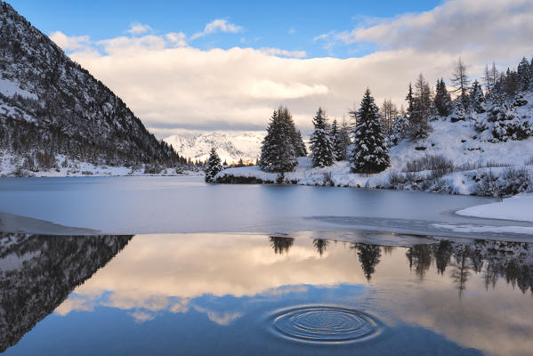 Aviolo lake, Vezza d'Oglio, Brescia province, Lombardy, Italy