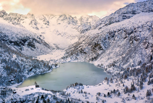 Aviolo lake, Vezza d'Oglio, Brescia province, Lombardy, Italy