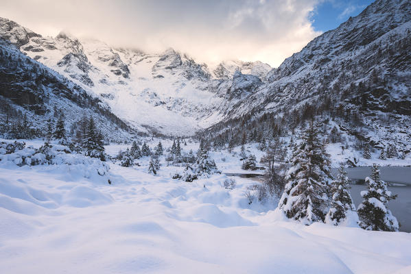 Aviolo lake, Vezza d'Oglio, Brescia province, Lombardy, Italy
