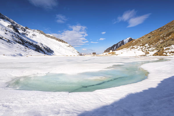 Thaw in Miller Valley, Adamello park, Lombardy, Brescia province, Italy.