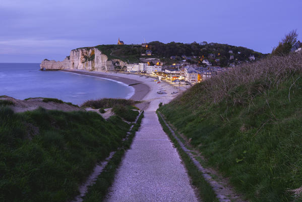 The village of Etretat,Normandy,France.