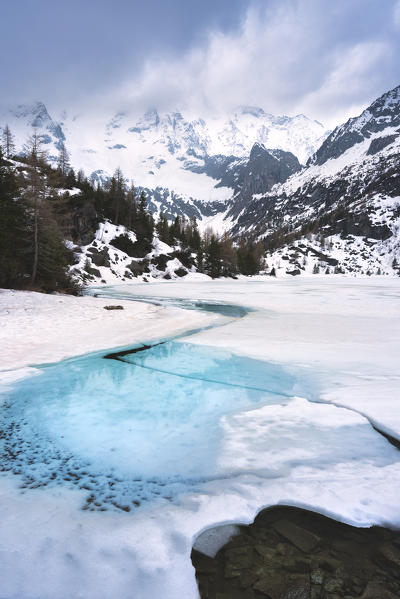 Aviolo lake in Adamello park, Brescia province, Lombardy, Italy.