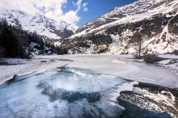 Aviolo lake in Adamello park, Brescia province, Lombardy, Italy.