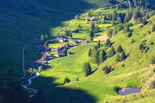 Case di Viso, Ponte di Legno, Brescia province, Lombardy district, Italy.